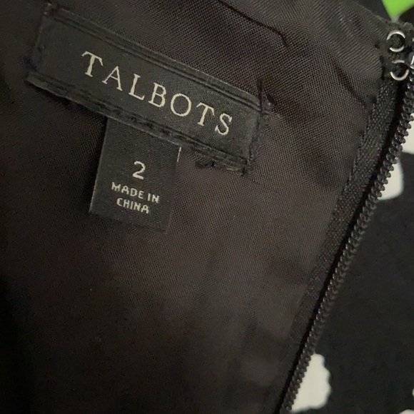 Talbots Black with White Butterflies Sundress Sz: 2 - Picture 7 of 7